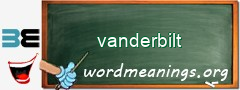 WordMeaning blackboard for vanderbilt